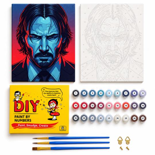 Paint by Numbers John Wick 40x50 cm, photo 2