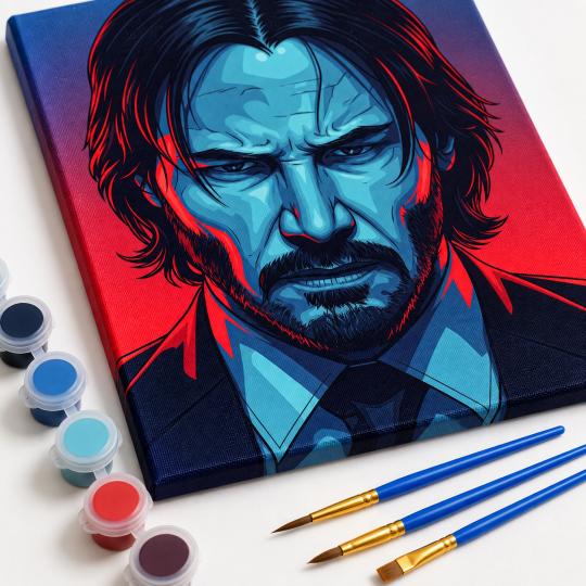 Paint by Numbers John Wick 40x50 cm, photo 4
