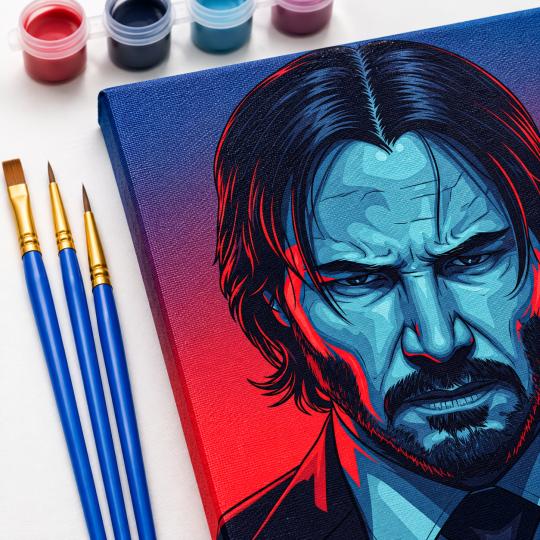 Paint by Numbers John Wick 40x50 cm, photo 5