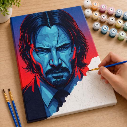 Paint by Numbers John Wick 40x50 cm, photo 7