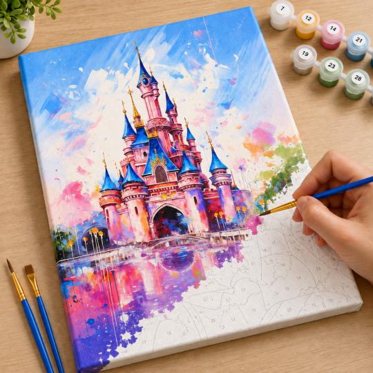 Paint by Numbers Disney Castle 40x50 cm, photo 7
