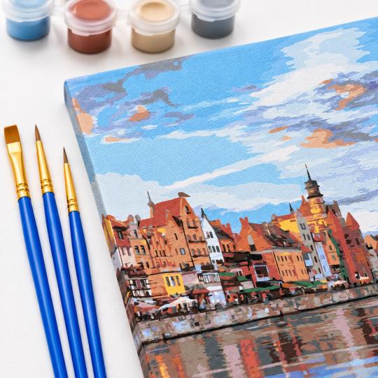 Paint by Numbers Gdańsk Waterfront 50x40 cm, photo 5
