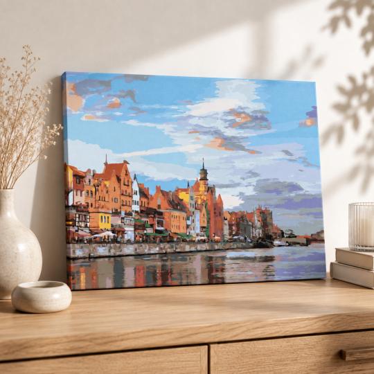 Paint by Numbers Gdańsk Waterfront 50x40 cm, photo 8