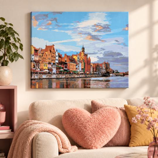 Paint by Numbers Gdańsk Waterfront 50x40 cm, photo 9