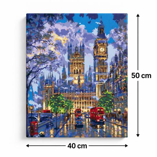 Paint by Numbers London at Night 40x50 cm, photo 3