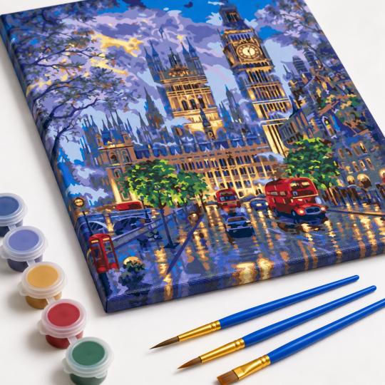 Paint by Numbers London at Night 40x50 cm, photo 4