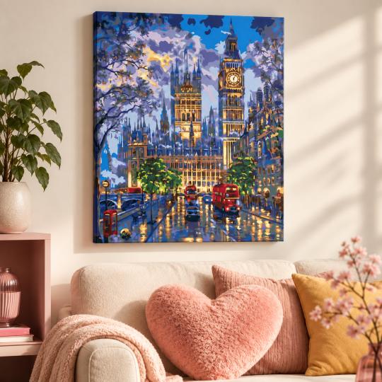 Paint by Numbers London at Night 40x50 cm, photo 9