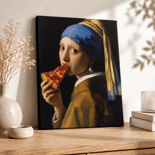 Paint by Numbers Girl with Pizza 40x50 cm, photo 8