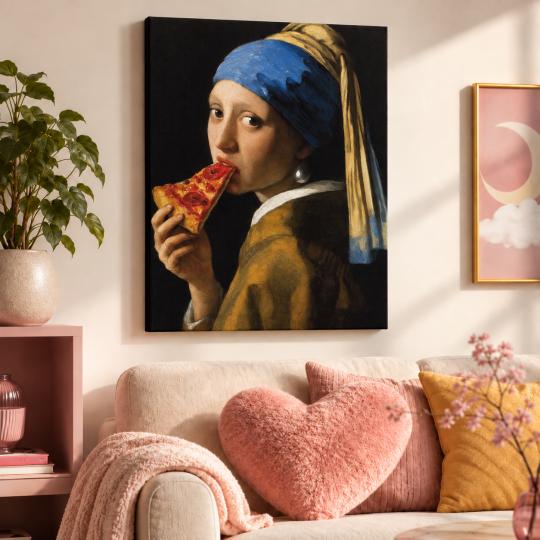 Paint by Numbers Girl with Pizza 40x50 cm, photo 9