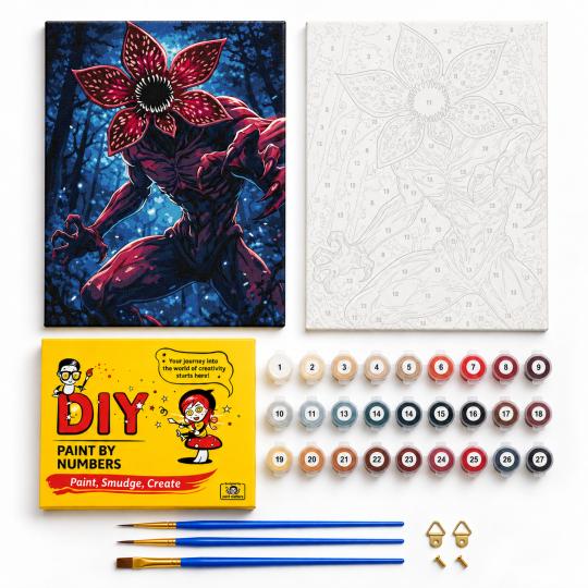Paint by Numbers – Stranger Things Demogorgon 40x50 cm, photo 2