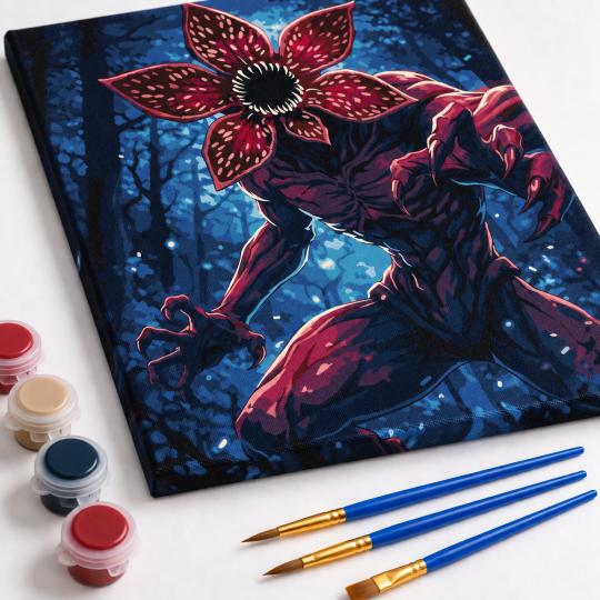 Paint by Numbers – Stranger Things Demogorgon 40x50 cm, photo 4