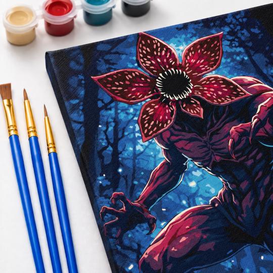Paint by Numbers – Stranger Things Demogorgon 40x50 cm, photo 5
