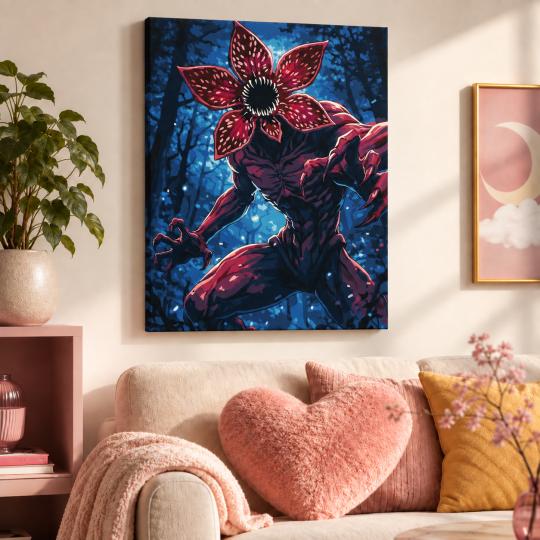 Paint by Numbers – Stranger Things Demogorgon 40x50 cm, photo 9