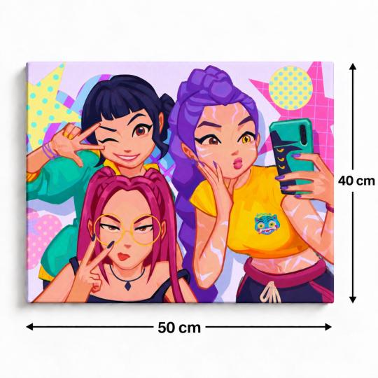 Paint by Numbers – K-Pop Demon Hunters 50x40 cm, photo 3
