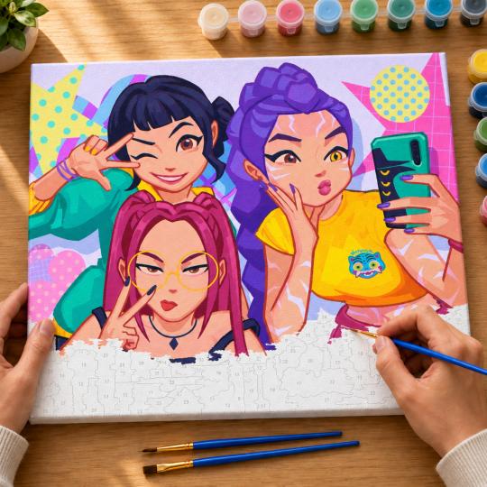 Paint by Numbers – K-Pop Demon Hunters 50x40 cm, photo 6