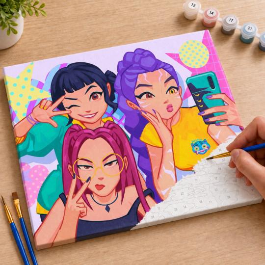 Paint by Numbers – K-Pop Demon Hunters 50x40 cm, photo 7