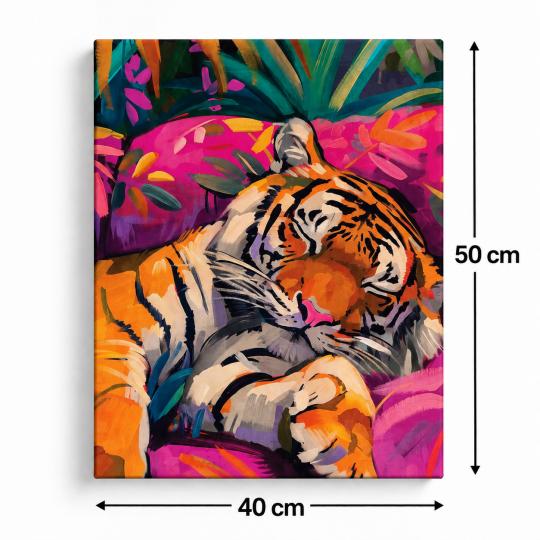 Paint by Numbers – Sleeping Tiger 40x50 cm, photo 3