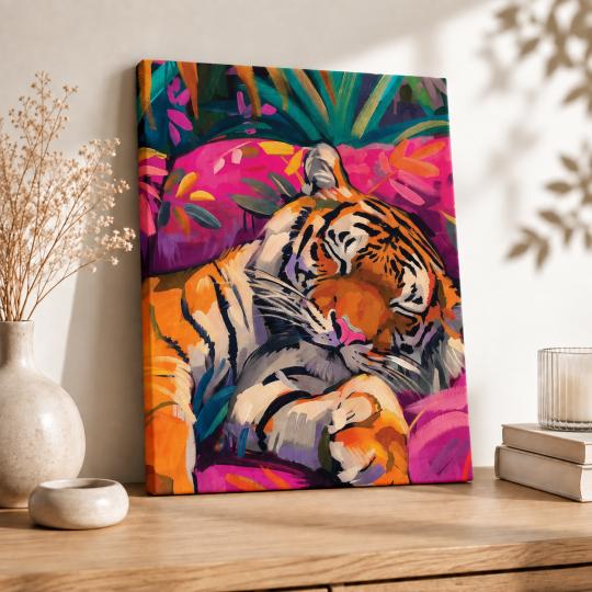 Paint by Numbers – Sleeping Tiger 40x50 cm, photo 8