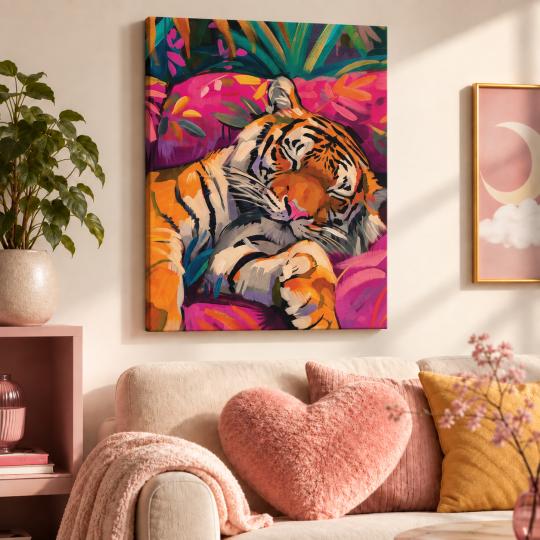 Paint by Numbers – Sleeping Tiger 40x50 cm, photo 9