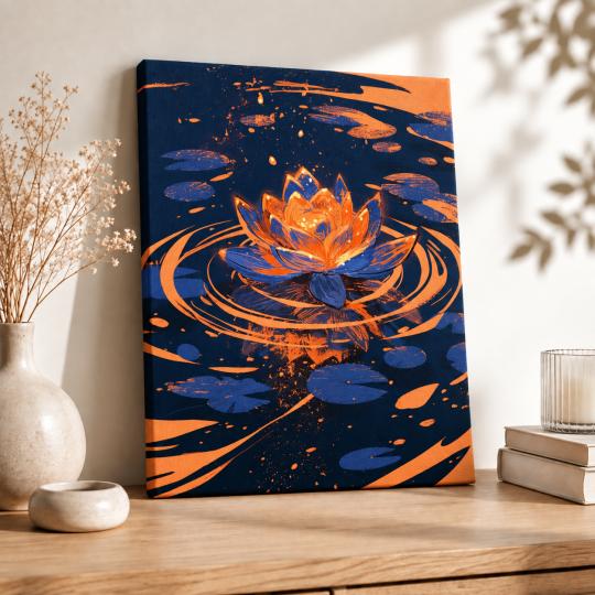 Paint by Numbers – Lotus in the Dark 40x50 cm, photo 8