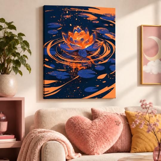 Paint by Numbers – Lotus in the Dark 40x50 cm, photo 9