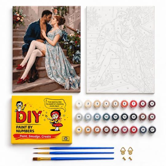 Paint by Numbers – Bridgerton Daphne and Simon 40x50 cm, photo 2