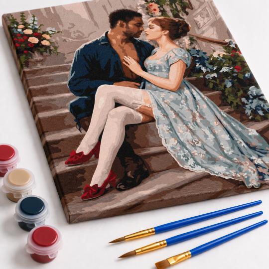 Paint by Numbers – Bridgerton Daphne and Simon 40x50 cm, photo 4