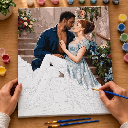 Paint by Numbers – Bridgerton Daphne and Simon 40x50 cm, photo 6