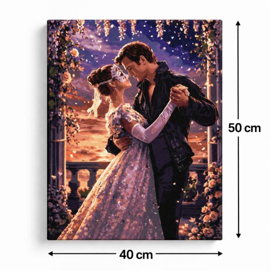Paint by Numbers – Bridgerton Sophie and Benedict 40x50 cm, photo 3