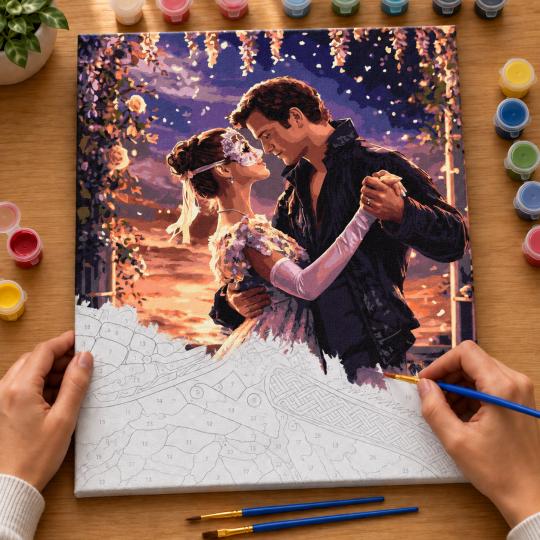 Paint by Numbers – Bridgerton Sophie and Benedict 40x50 cm, photo 6