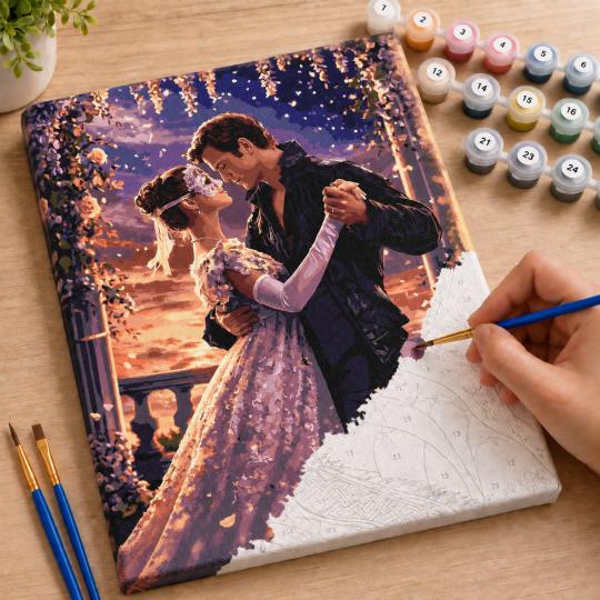 Paint by Numbers – Bridgerton Sophie and Benedict 40x50 cm, photo 7