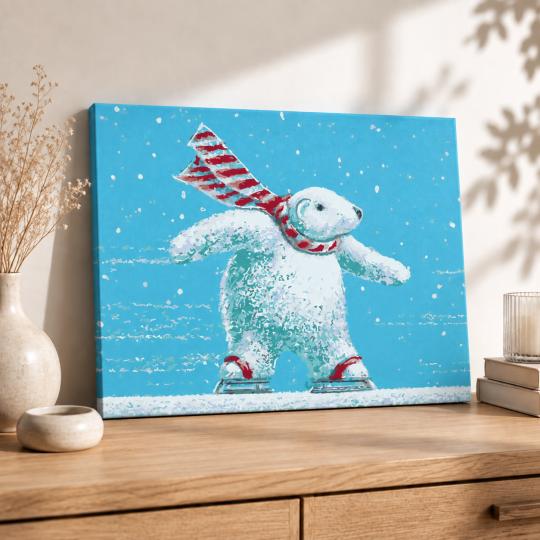 Paint by Numbers – Bear on Skates 50x40 cm, photo 8