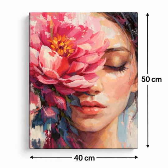Paint by Numbers – Touch of a Flower 40x50 cm, photo 3
