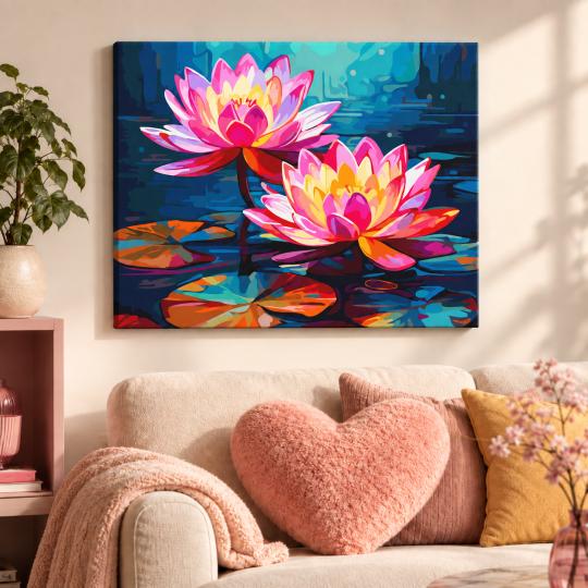 Paint by Numbers – Evening with Lilies 50x40 cm, photo 9