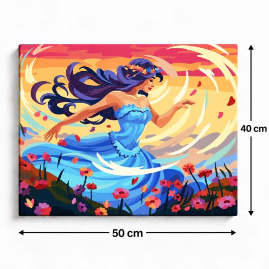 Paint by Numbers – Dance Among the Flowers 50x40 cm, photo 3