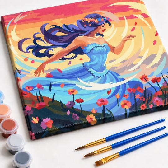 Paint by Numbers – Dance Among the Flowers 50x40 cm, photo 4