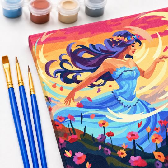 Paint by Numbers – Dance Among the Flowers 50x40 cm, photo 5