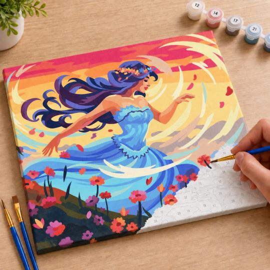 Paint by Numbers – Dance Among the Flowers 50x40 cm, photo 7
