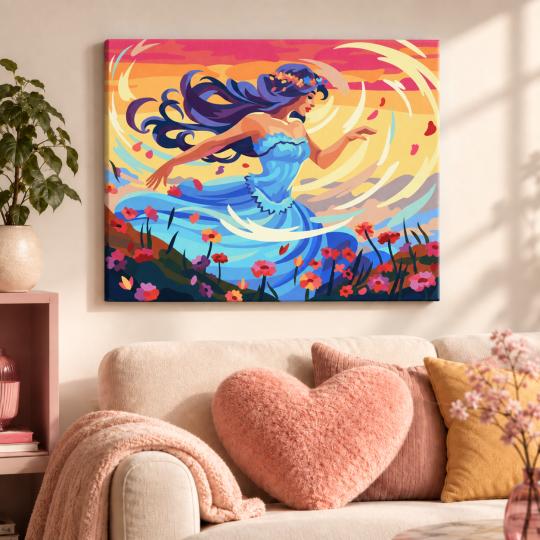 Paint by Numbers – Dance Among the Flowers 50x40 cm, photo 9