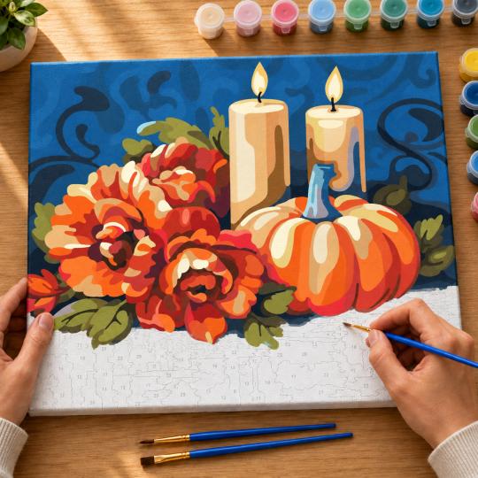 Paint by Numbers – Pumpkins 50x40 cm, photo 6