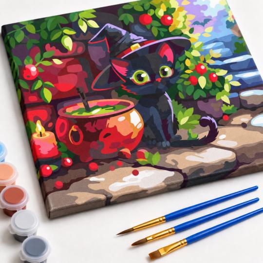 Paint by Numbers – Magical Kitten 50x40 cm, photo 4