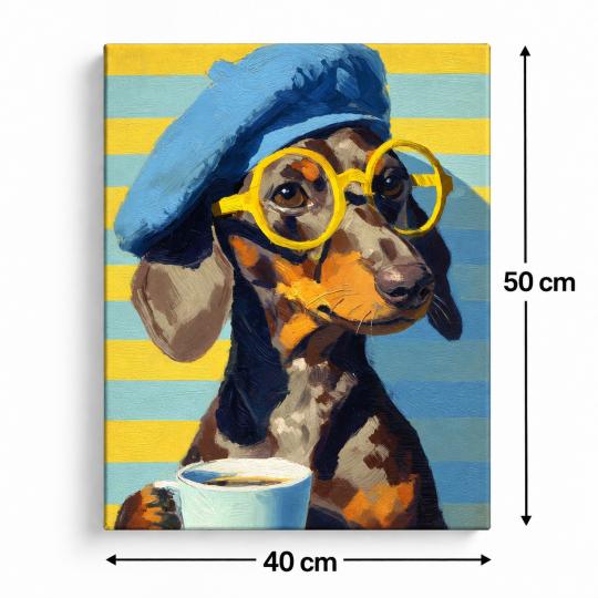 Paint by Numbers – French Dachshund 40x50 cm, photo 3