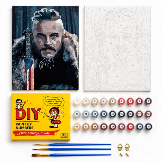 Paint by Numbers – Vikings: Ragnar 40x50 cm, photo 2
