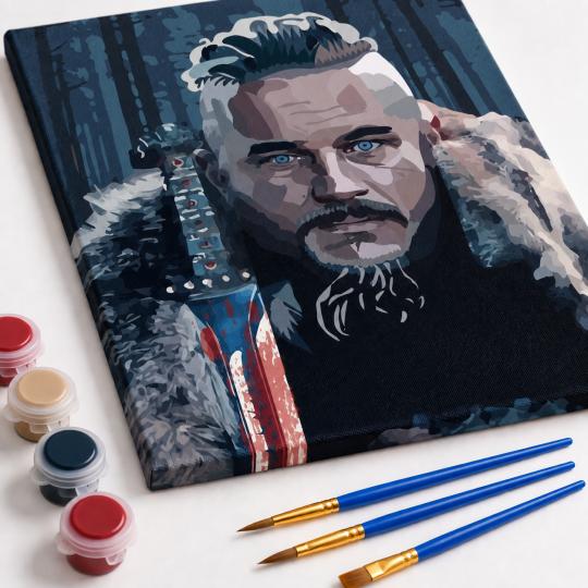 Paint by Numbers – Vikings: Ragnar 40x50 cm, photo 4