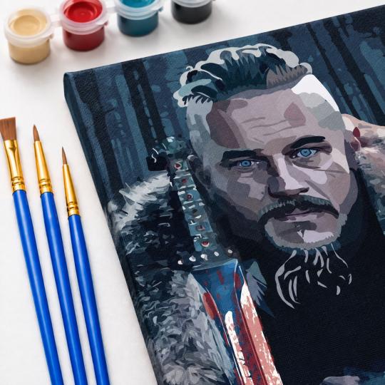 Paint by Numbers – Vikings: Ragnar 40x50 cm, photo 5