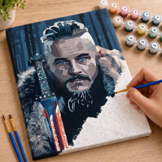 Paint by Numbers – Vikings: Ragnar 40x50 cm, photo 7