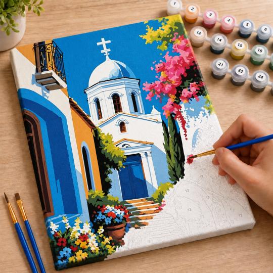 Paint by Numbers – Mediterranean Morning 40x50 cm, photo 7