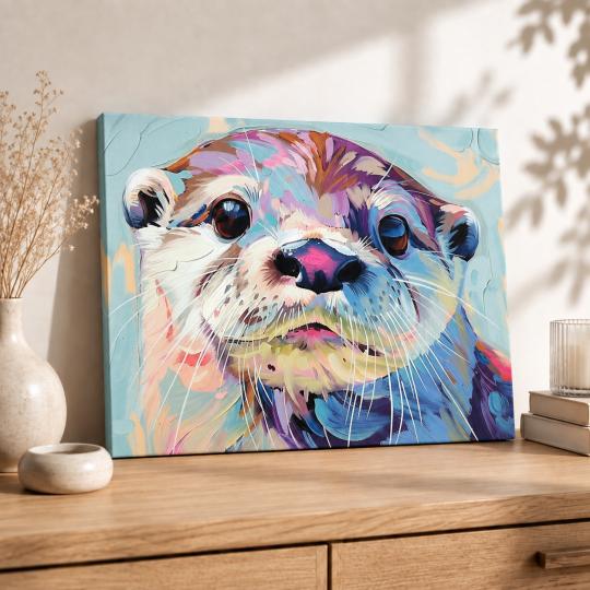 Paint by Numbers – Adorable Otter 50x40 cm, photo 8