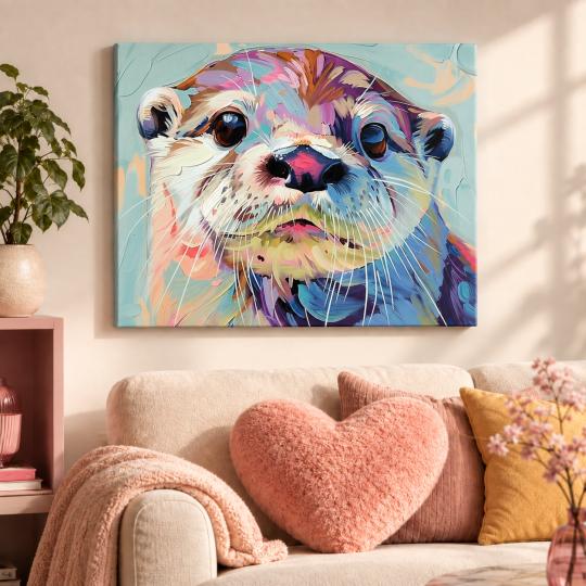Paint by Numbers – Adorable Otter 50x40 cm, photo 9
