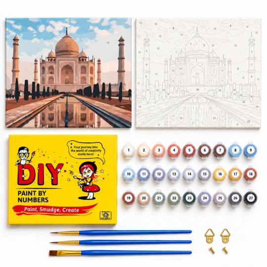 Paint by Numbers – In the Shadow of the Taj Mahal 50x40 cm, photo 2